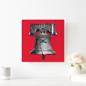 Liberty Bell, 19. Jahrhundert Quadratische Wanduhr (Zuhause)