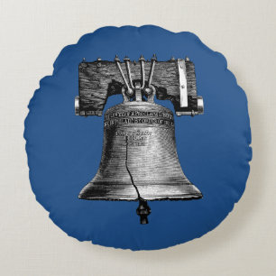 Liberty Bell, 19. Jahrhundert Rundes Kissen