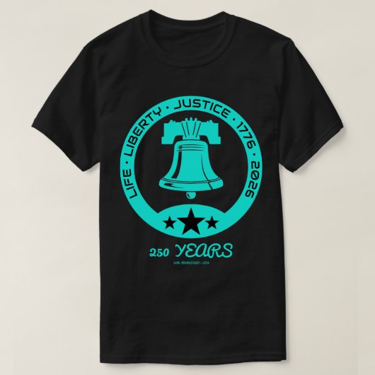 Liberty Bell 250-Year Emblem, 1776–2026 Edition US T-Shirt (Design vorne)