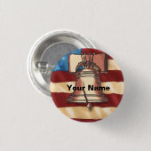 Liberty Bell Button (Vorne & Hinten)