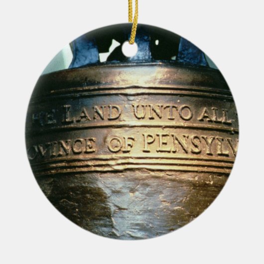 Liberty Bell, im Jahre 1751 in Auftrag gegeben Keramik Ornament (Vorne)