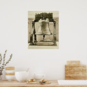 Liberty Bell in der Unabhängigkeitshalle 1901 Poster (Küche)