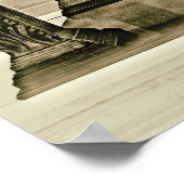 Liberty Bell in der Unabhängigkeitshalle 1901 Poster (Ecke)