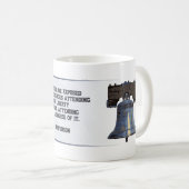 Liberty Bell - Jefferson Kaffeetasse (VorderseiteRechts)