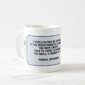 Liberty Bell - Jefferson Kaffeetasse (Vorderseite Links)