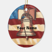 Liberty Bell Keramik Ornament (Links)