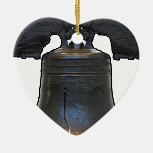 Liberty Bell Keramik Ornament (Vorne)