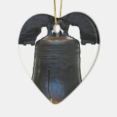 Liberty Bell Keramik Ornament (Links)