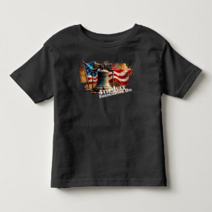 Liberty Bell Kunst für die Feier zum 4. Juli Kleinkind T-shirt