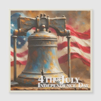 Liberty Bell Kunst für die Feier zum 4. Juli Magnetkarte