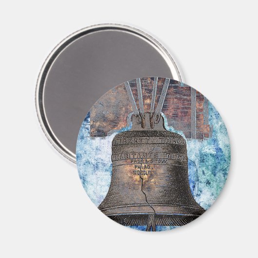 LIBERTY BELL MAGNET (Vorderseite/Rückseite)