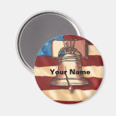 Liberty-Bell-Magnet Magnet (Vorderseite/Rückseite)