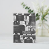 Liberty Bell Montage Postkarte (Stehend Vorderseite)