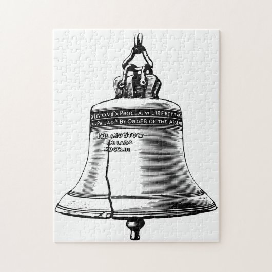Liberty Bell Philadelphia. Puzzle (Vertikal)