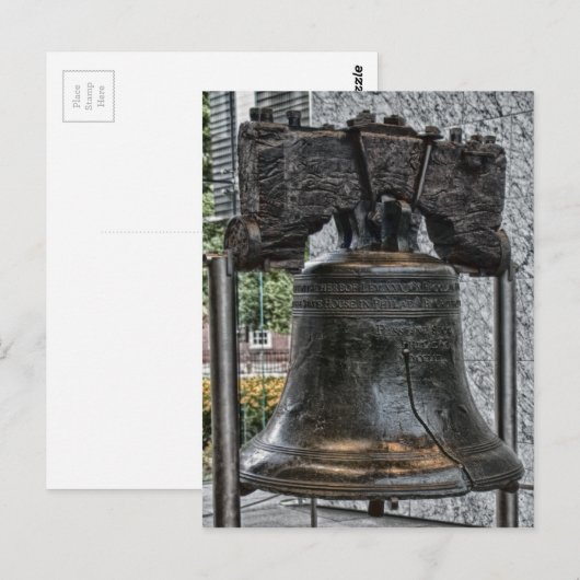 Liberty Bell Postkarte (Vorne/Hinten)