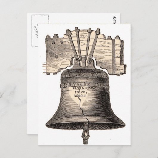 Liberty Bell Postkarte (Vorne/Hinten)