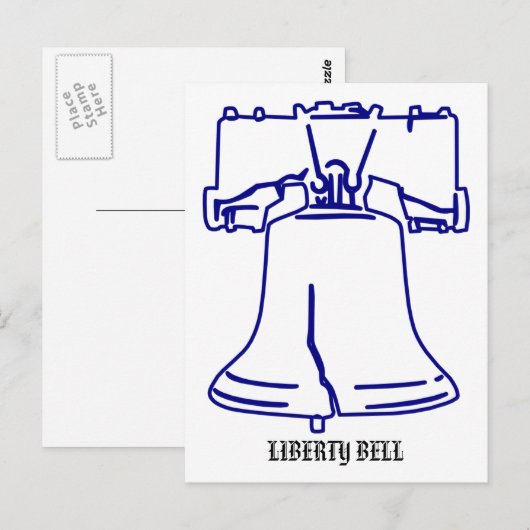 Liberty Bell Postkarte (Vorne/Hinten)
