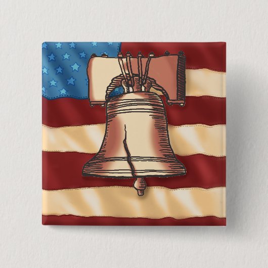 Liberty Bell Square Button (Vorderseite)