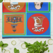 Liberty Bell und Franklin, Philadelphia Handtuch (Gefaltet)