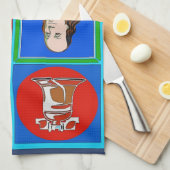 Liberty Bell und Franklin, Philadelphia Handtuch (Viertel Falte)