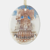 Liberty Bell und Unabhängigkeit Hall Keramikornament (Rechts)