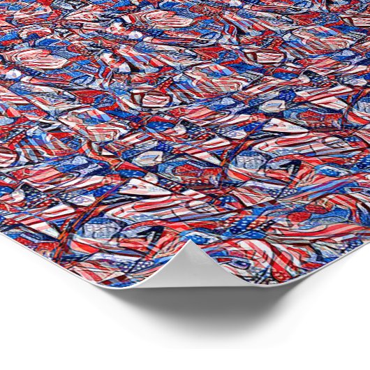 Liberty Bell - Versteckter 3D-Druck Poster (Ecke)