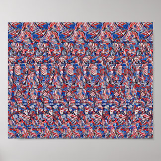 Liberty Bell - Versteckter 3D-Druck Poster