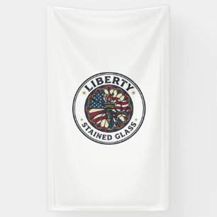 Liberty Bleiglas Patriotisch Patriotisch Bleiglas Banner