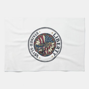Liberty Bleiglas Patriotisch Patriotisch Bleiglas Geschirrtuch