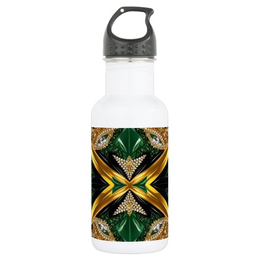 Liberty Bottle Jamaican Colors Edelstahlflasche (Vorderseite)