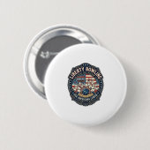Liberty Bowling Patriotisch Patriotisches Bowling Button (Vorne & Hinten)