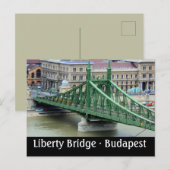 Liberty Bridge - Budapest, Ungarn Postkarte (Vorne/Hinten)