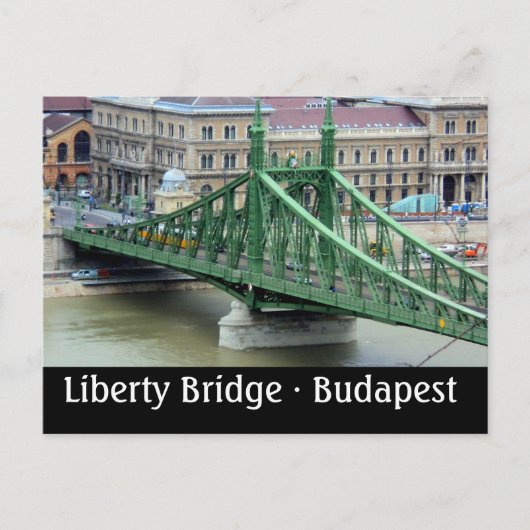 Liberty Bridge - Budapest, Ungarn Postkarte (Vorderseite)
