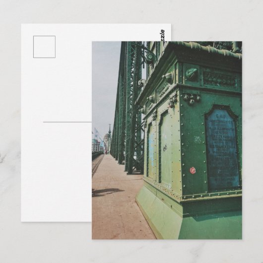 Liberty Bridge, Budapest, Ungarn Postkarte (Vorne/Hinten)
