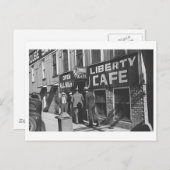 Liberty Cafe Vintag 1939 Restaurant Foto Postkarte (Vorne/Hinten)