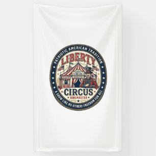 Liberty Circus Patriotischer Patriotischer Zirkus Banner