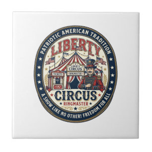 Liberty Circus Patriotischer Patriotischer Zirkus Fliese