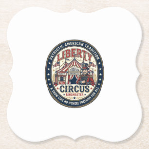 Liberty Circus Patriotischer Patriotischer Zirkus Untersetzer