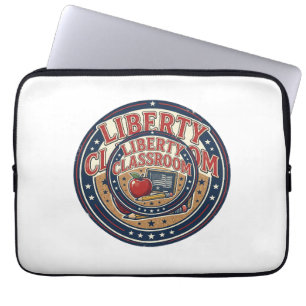 Liberty Classroom Patriotischer Patriotischer Lehr Laptopschutzhülle