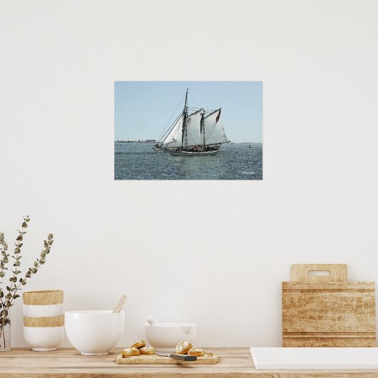 Liberty Clipper Rendering Poster (Küche)