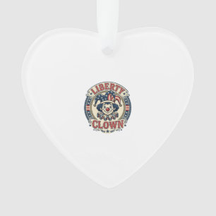 Liberty Clown Patriotischer Patriotischer Clowncor Ornament