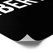 Liberty - Cool New Funny Name Fan Gift Tee  Poster (Ecke)