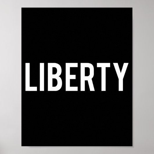 Liberty - Cool New Funny Name Fan Gift Tee  Poster (Vorne)