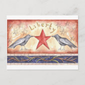 Liberty Crows Postkarte (Vorderseite)