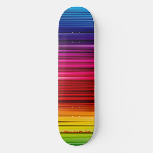 LIBERTY DOG PRO SKATEBOARDS - NEON RAINBOWS (Vorderseite)