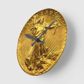 Liberty Dollar Runde Wanduhr (Winkel)