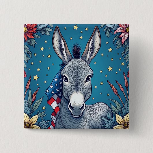 Liberty Donkey Button (Vorderseite)