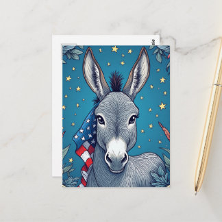 Liberty Donkey Vote Reminder Postkarte