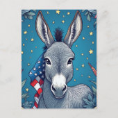 Liberty Donkey Vote Reminder Postkarte (Vorderseite)