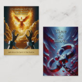 Liberty Dove - 2 Korinthen 3:17 KJV Kartenbox Visitenkarte (Vorne/Hinten)